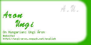 aron ungi business card